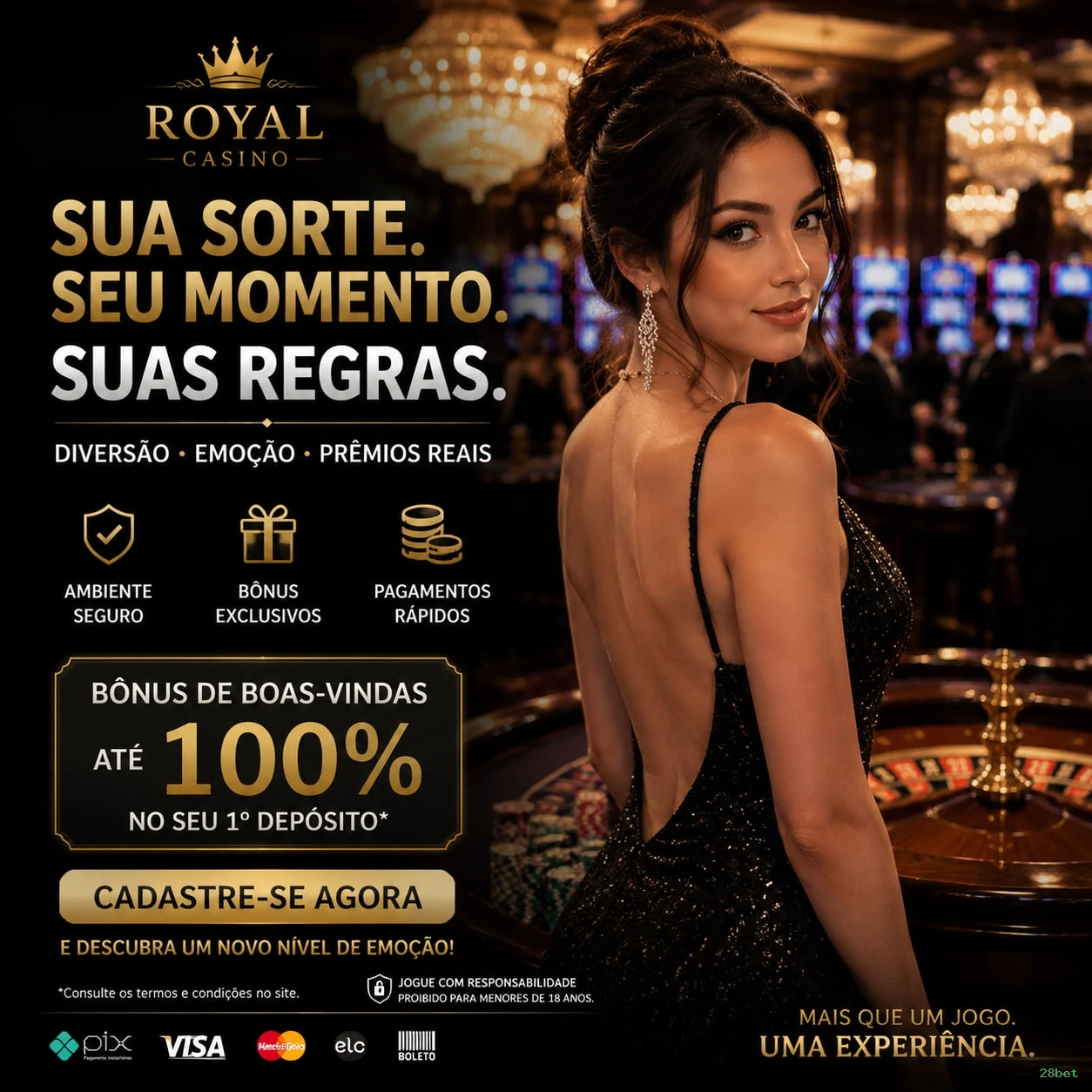 Métodos de pagamento aceitos na 28bet